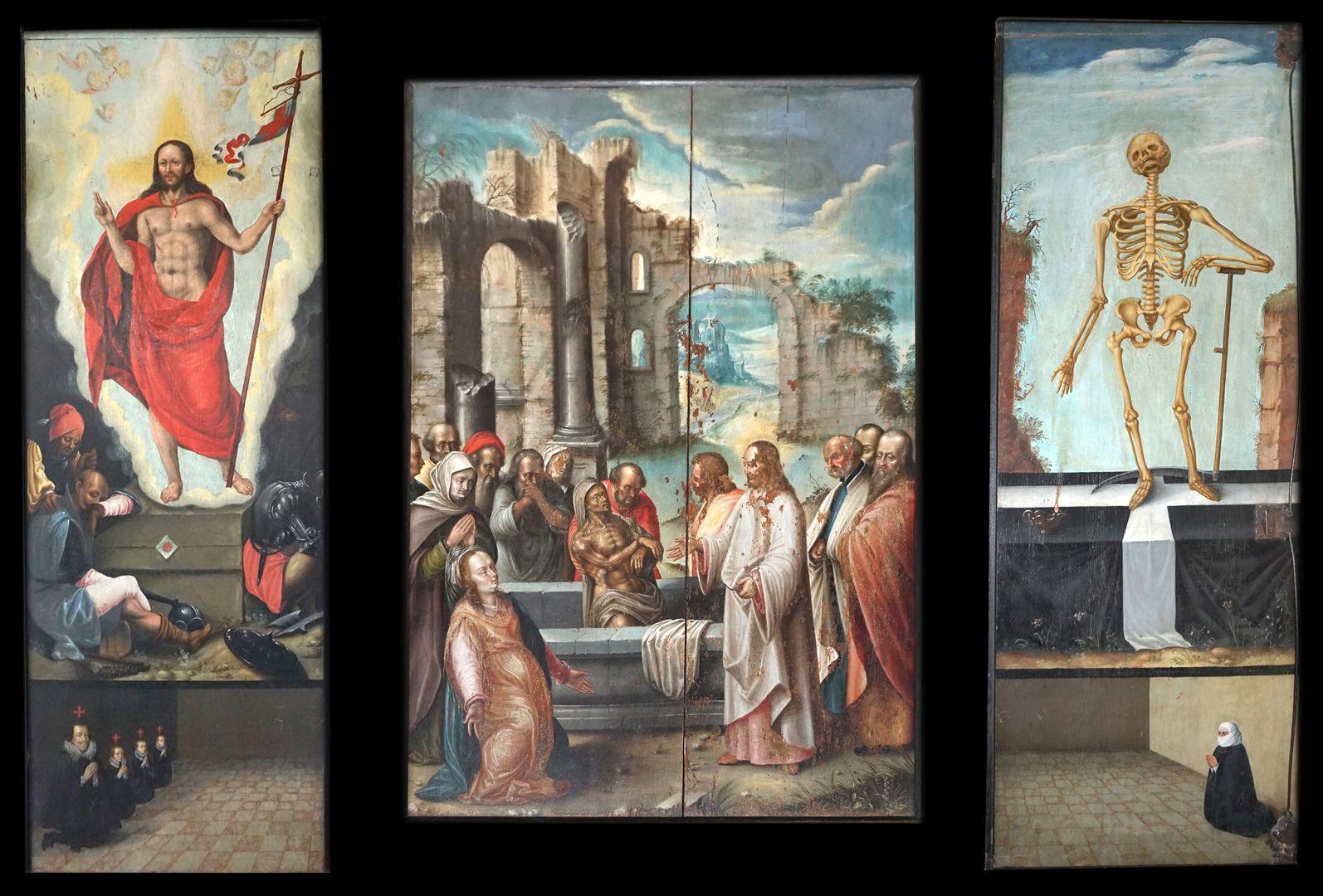 Painting epitaph for Sigmund Herel Triptych