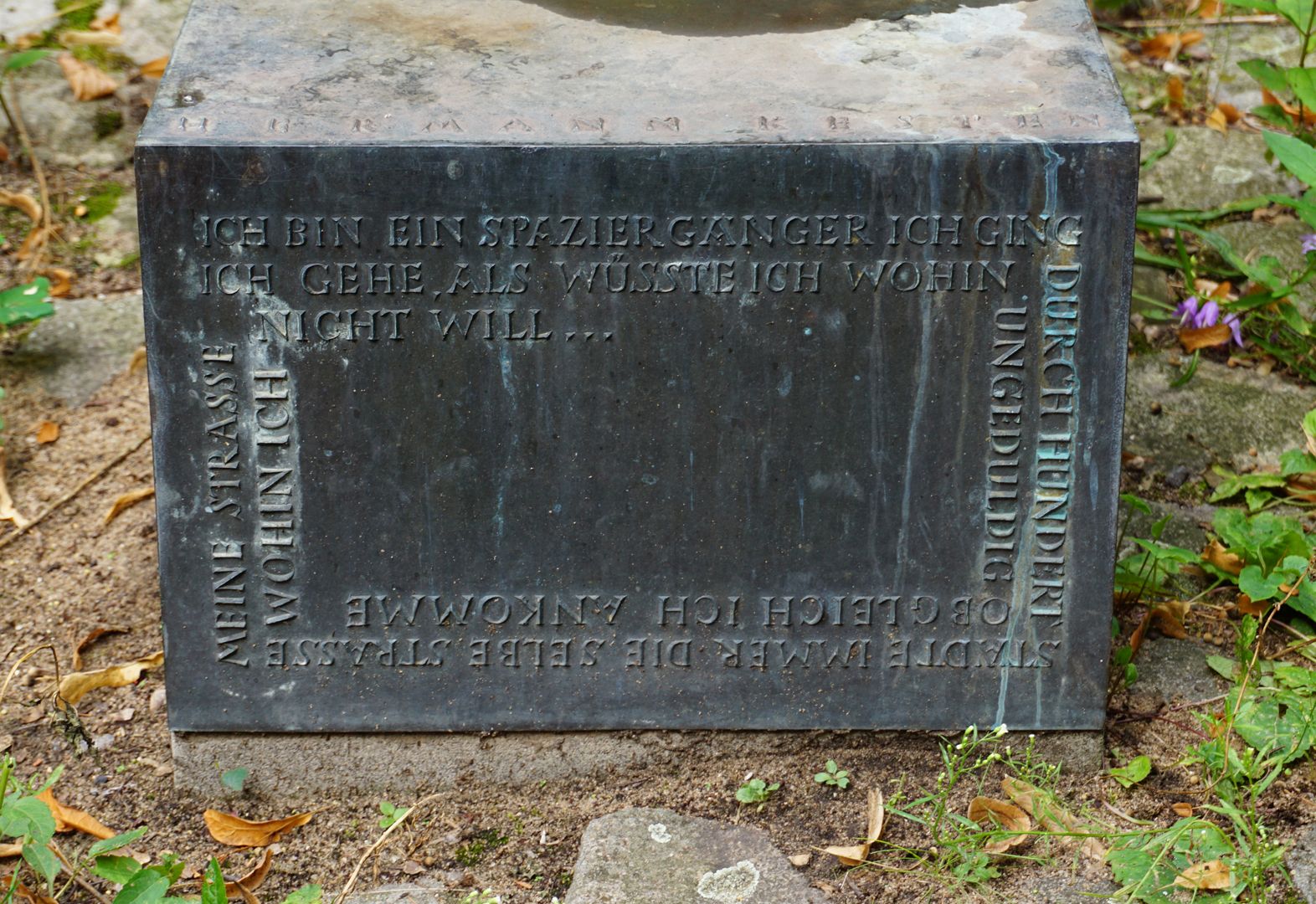Hermann Kesten Inscription on the front