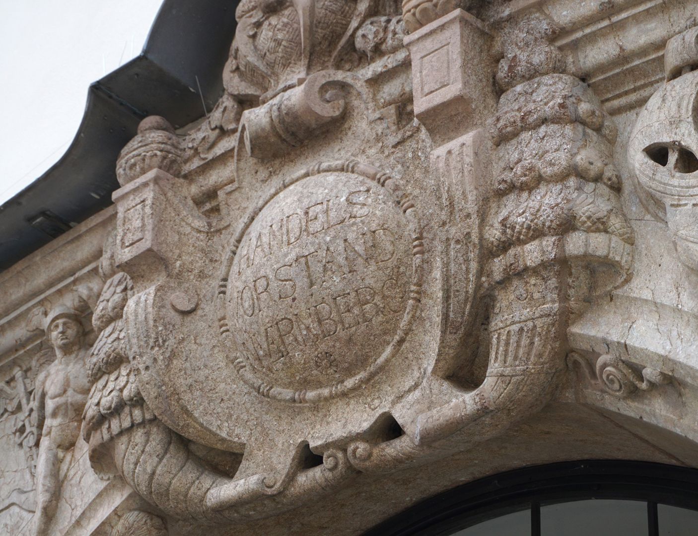 Portal cartouche with inscription Trade Board Nuremberg