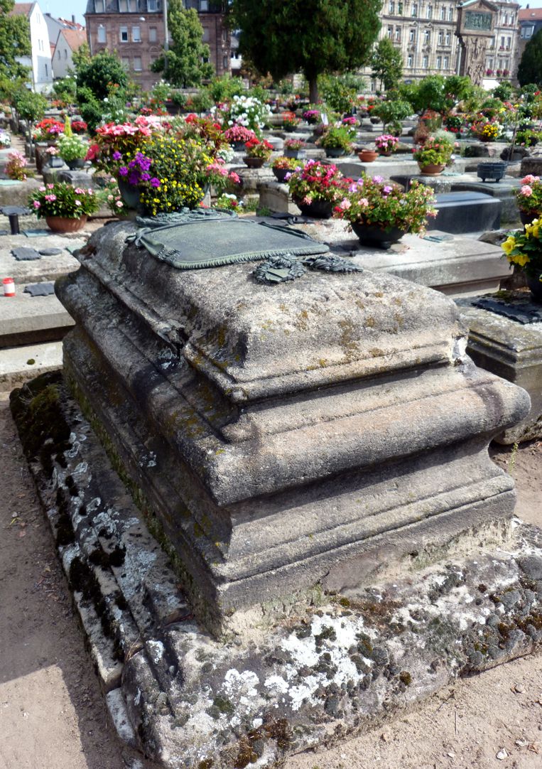 Epitaph of Johann Magnus Fetzer Location in the cemetery