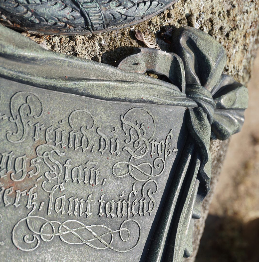 Epitaph of Johann Magnus Fetzer Detail view