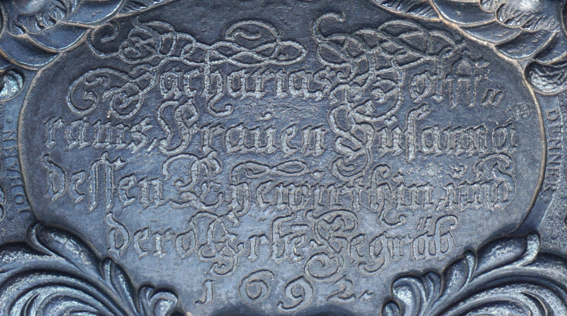 Epitaph of Zacharias Wolffram Inscription