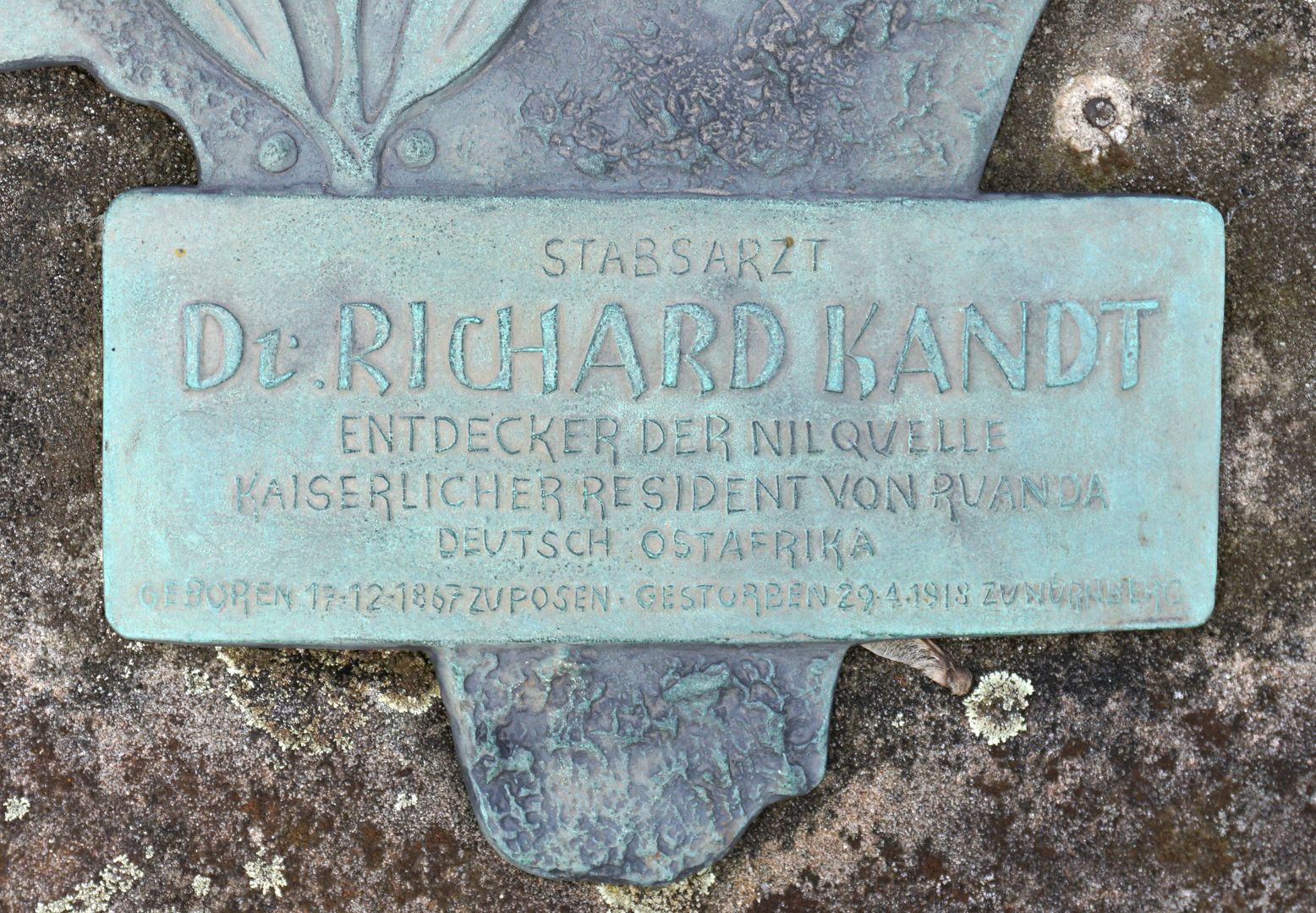 Nuremberg, Johannisfriedhof, Gravenumber 478 Epitaph of Richardt Kandt