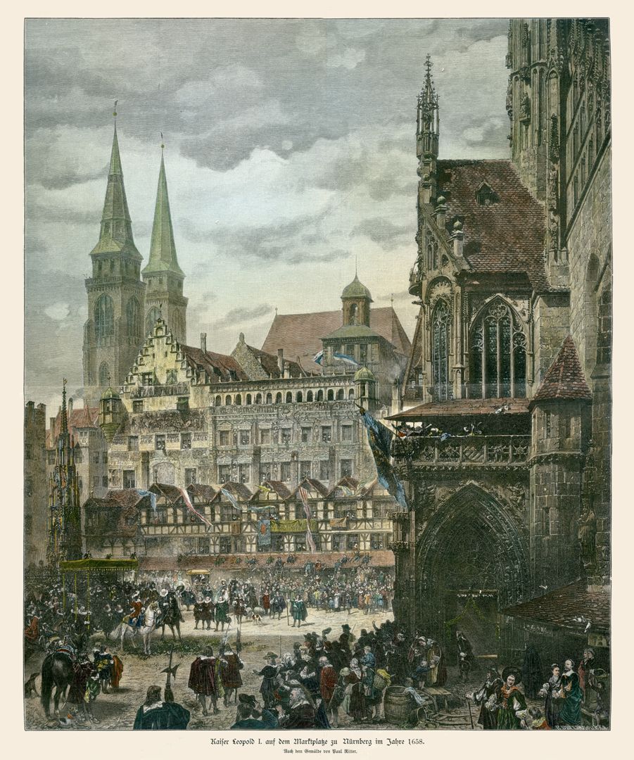 Market Square in Nuremberg with Emperor Leopold's Entry in 1658 