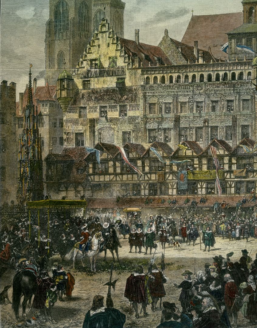 Market Square in Nuremberg with Emperor Leopold's Entry in 1658 private