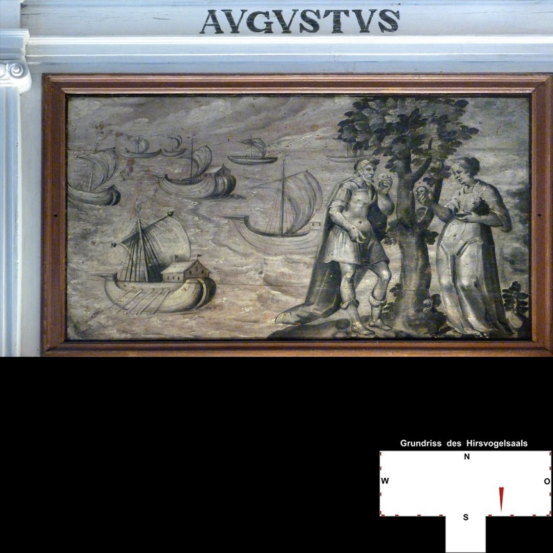 Emperors´ cycle in Hirsvogelsaal Vitenszene zu Augustus: Gesamt