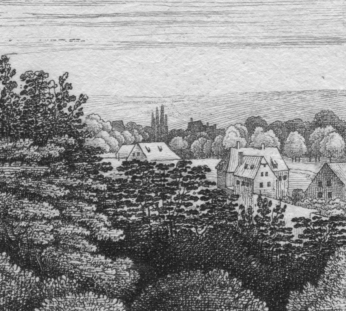 Die Burg von der Morgen-Seite Bildausschnitt: rechter Blattrand