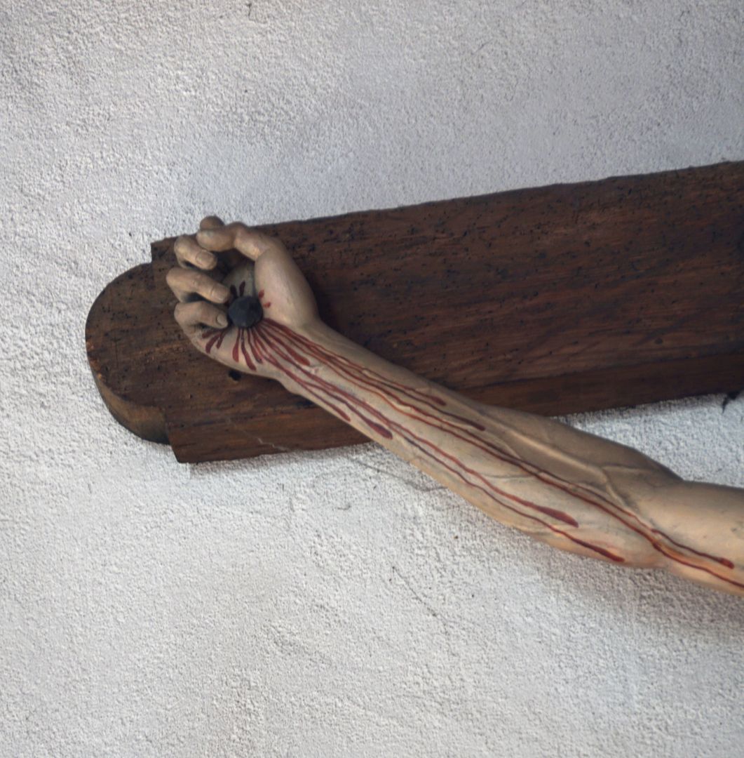 Crucifix Detailed view of the left arm