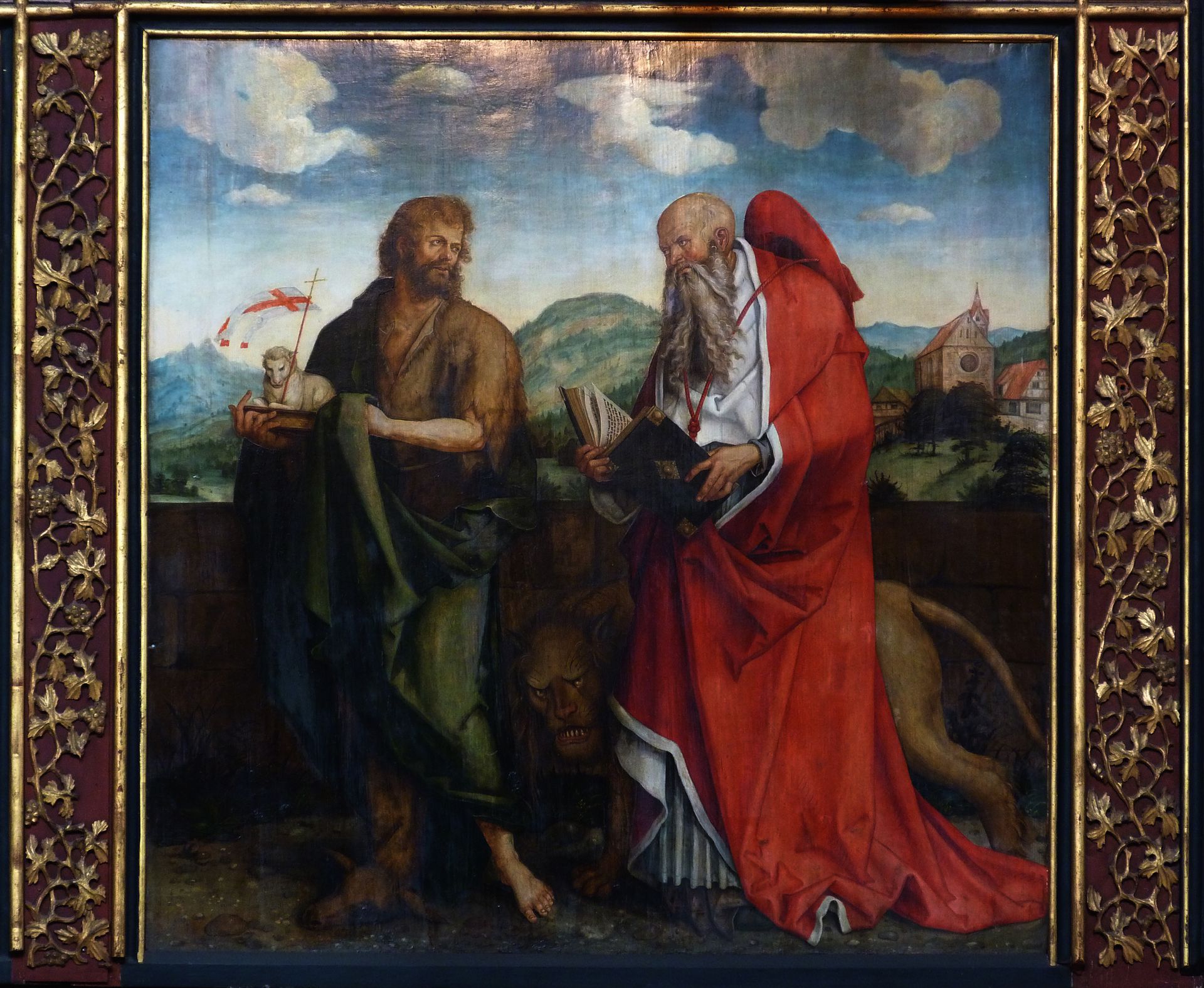 Epitaph for Provost Lorenz Tucher Right panel: St. John Baptist and St. Hieronymus