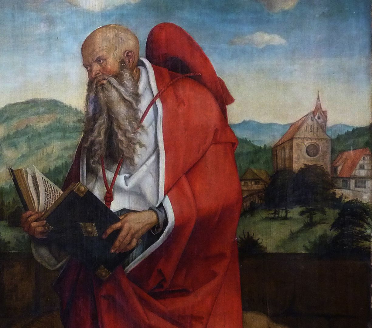 Epitaph for Provost Lorenz Tucher Right panel, detail: St. Hieronymus