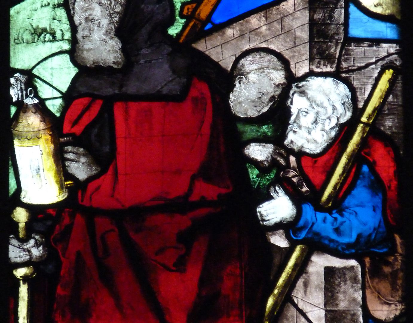 Loeffelholz-Fenster Geburt Christi: Detail