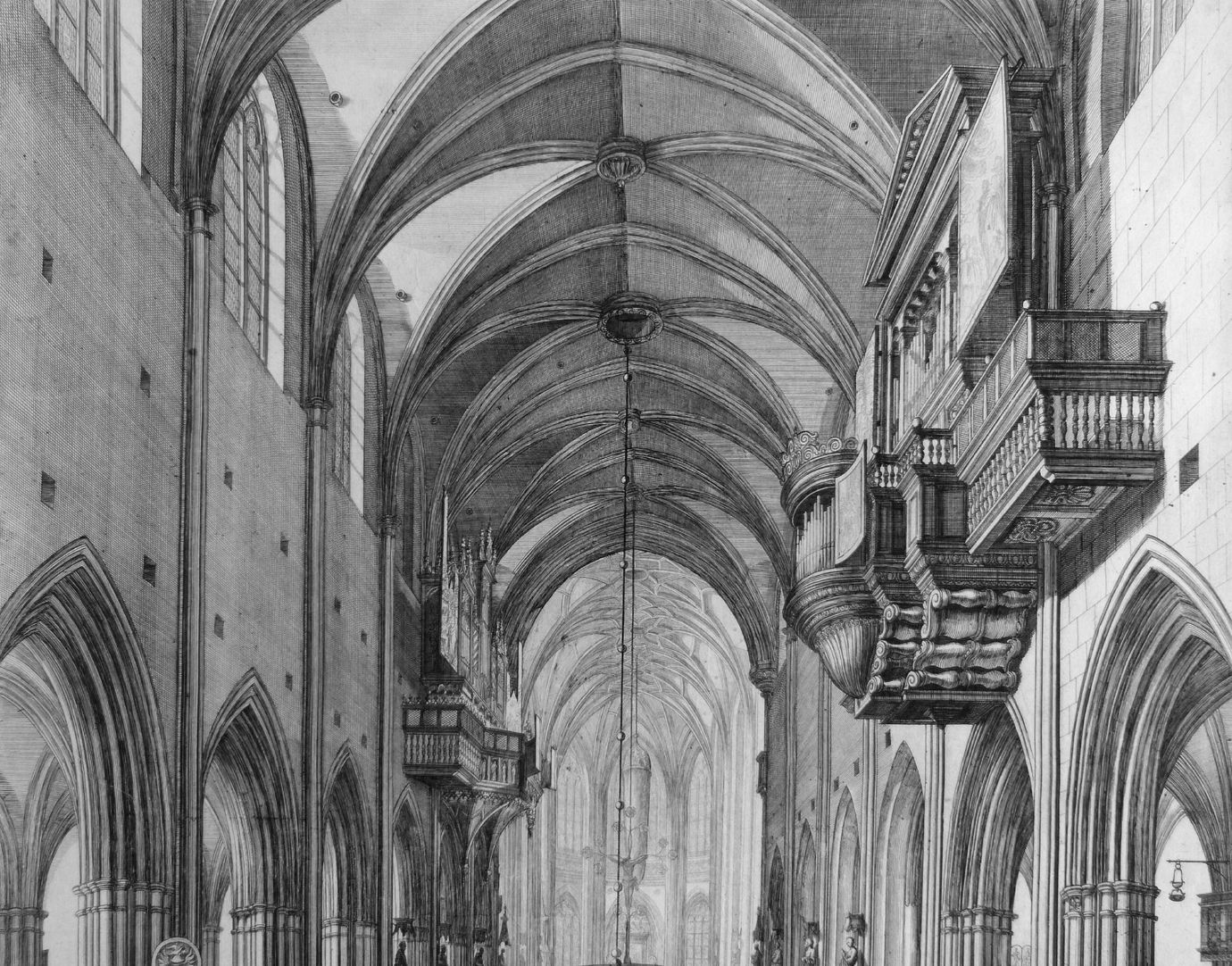 “Urbis Norimbergensis Insigniorum Templorum…” St. Lorenz-Church View of the nave