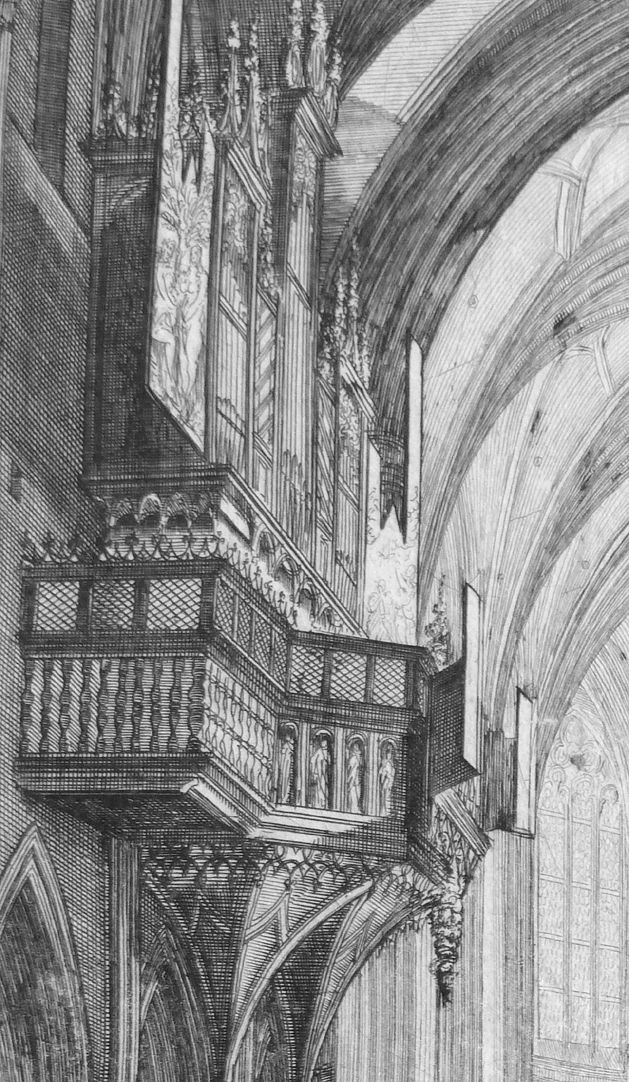 “Urbis Norimbergensis Insigniorum Templorum…” St. Lorenz-Church “Swallow´s nest” organ in the nave