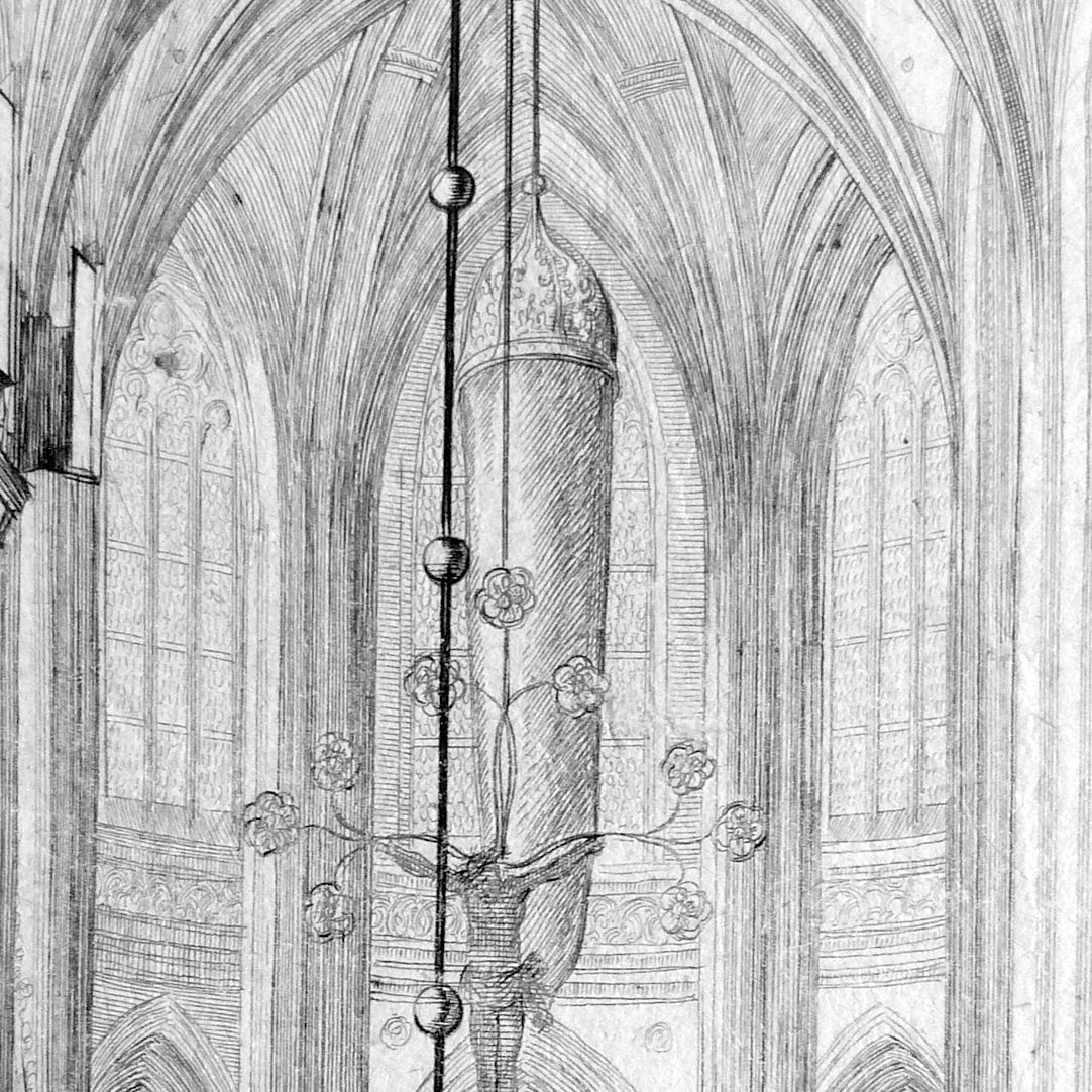 “Urbis Norimbergensis Insigniorum Templorum…” St. Lorenz-Church View of the hall choir with the “Annunciation”under wraps