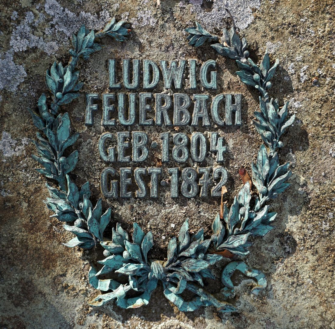 Gravesite of Ludwig Feuerbach Inscription