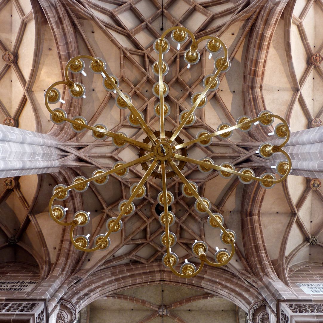 St. Mary´s chandelier Chandelier, view from below