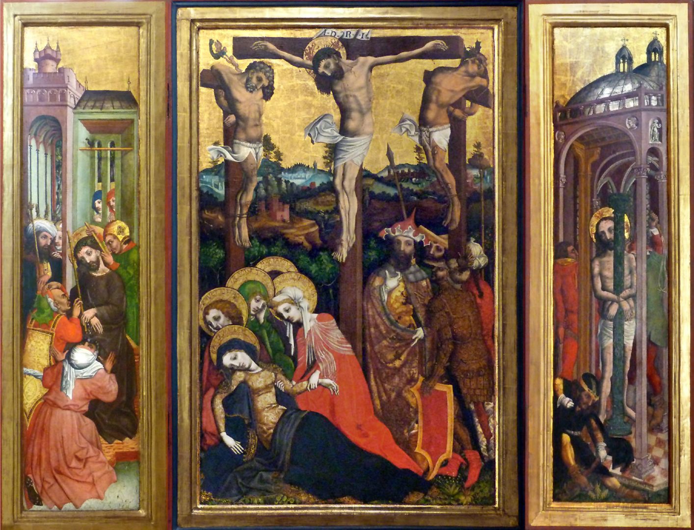 Passionsaltar der Johanniskirche Triptychon im geöffnetem Zustand
