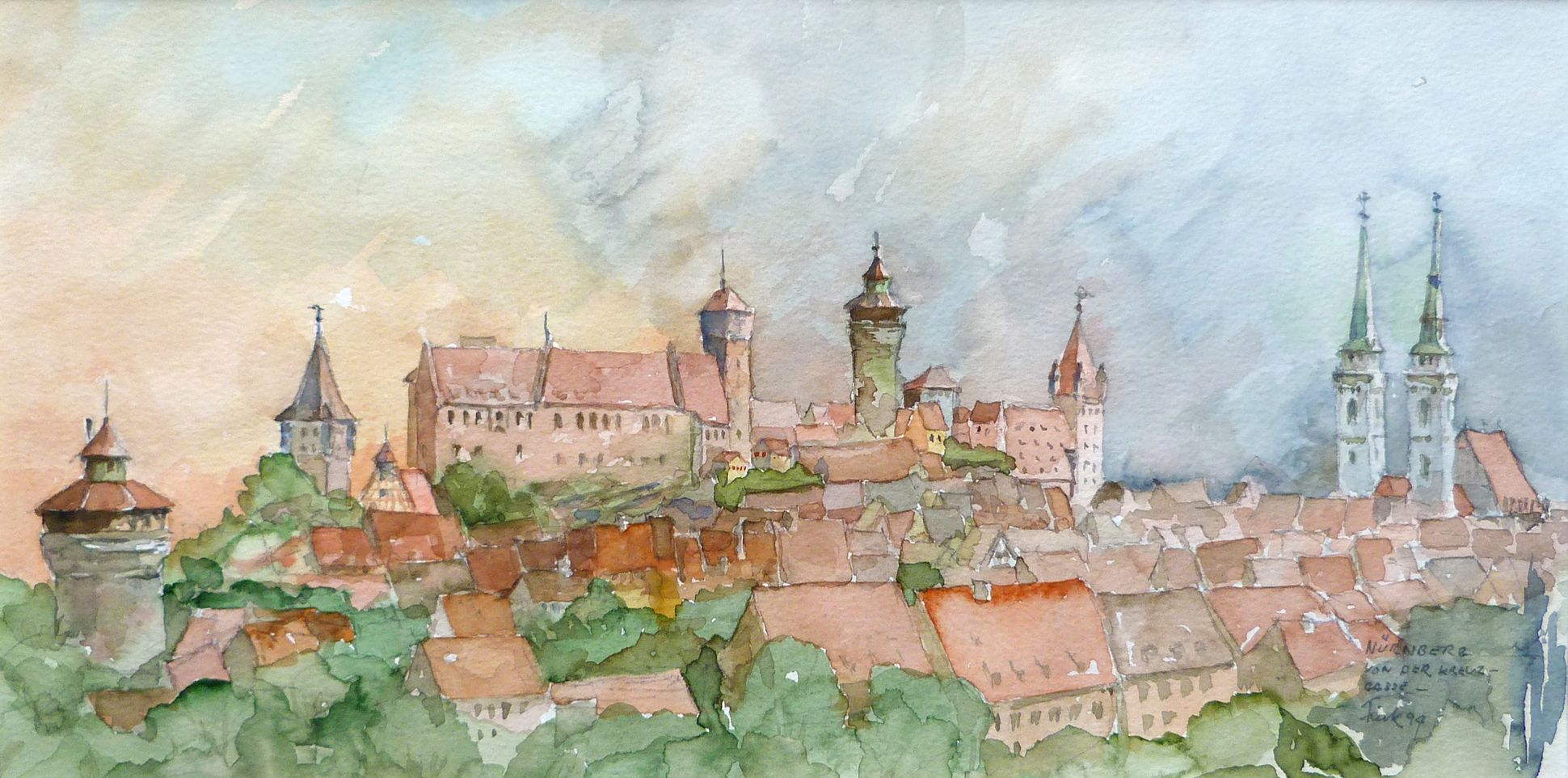 Nuremberg from Kreuzgasse 