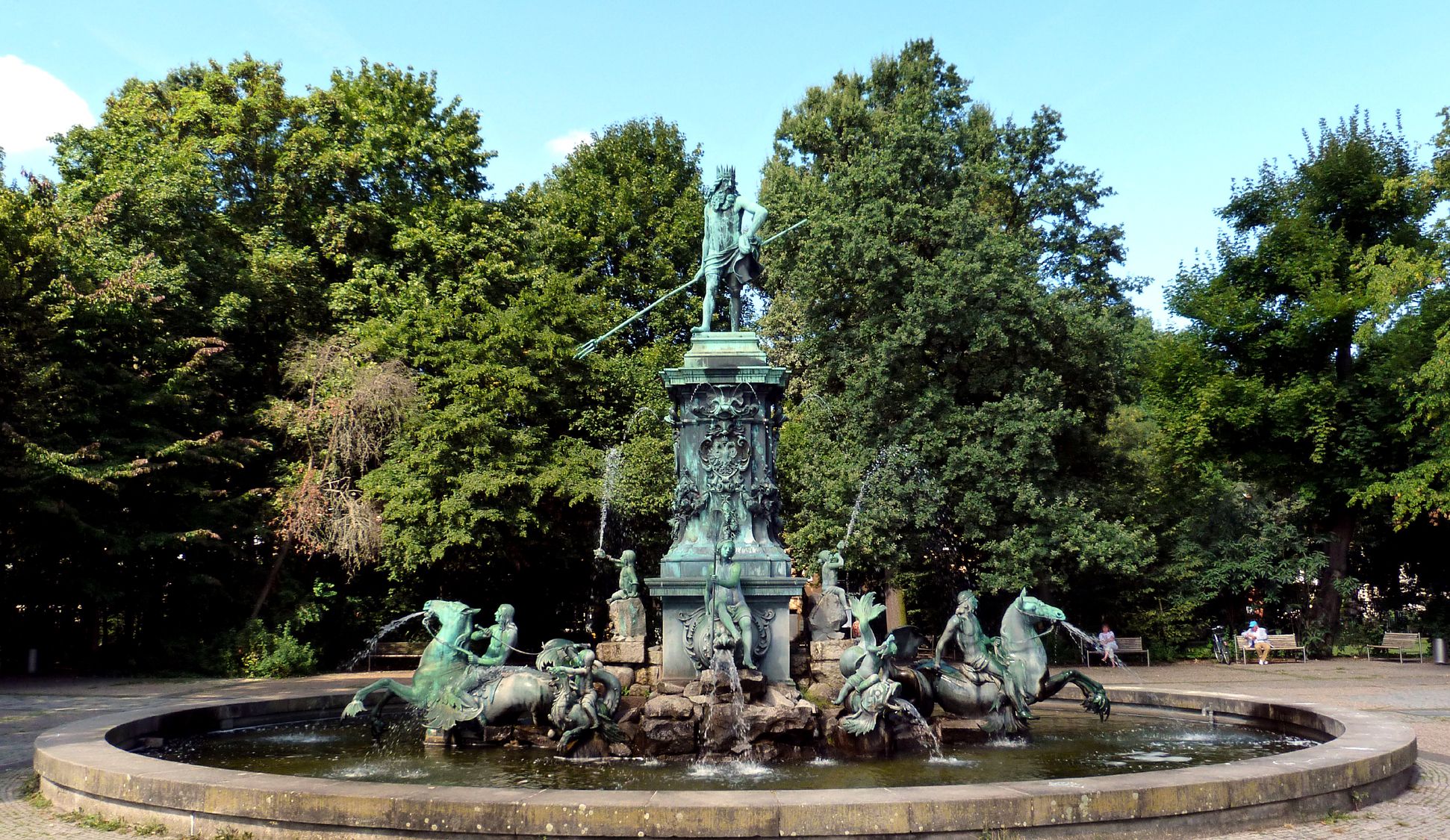 Neptun-Fountain Nuremberg, Maxfeld, Stadtpark