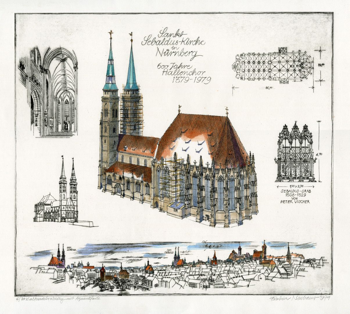 St. Sebalduskirche in Nürnberg, 600 Jahre Hallenchor 1379 - 1979 
