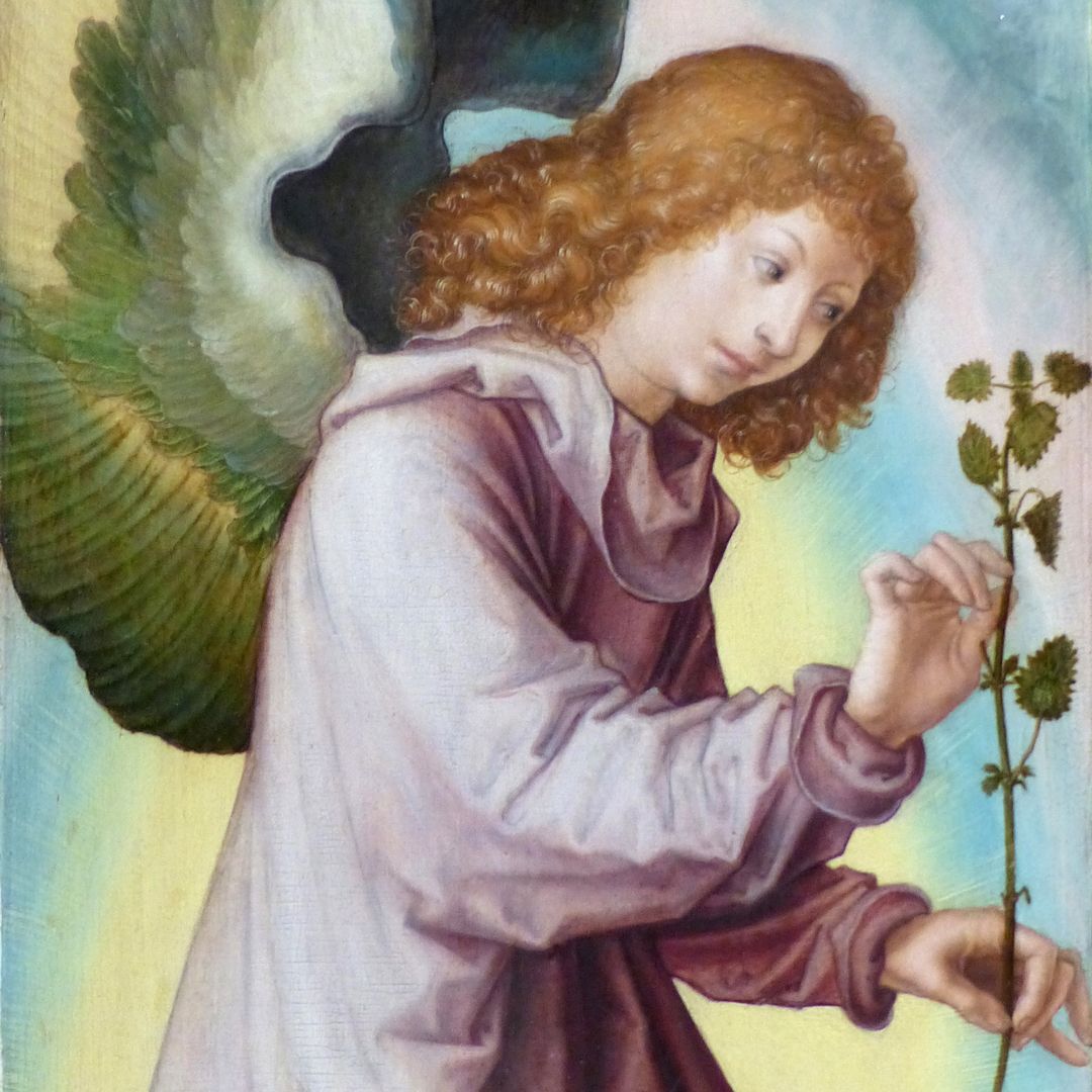 Angel/ John the Baptist/ John the Evangelist/ Christopherus Angel, detail