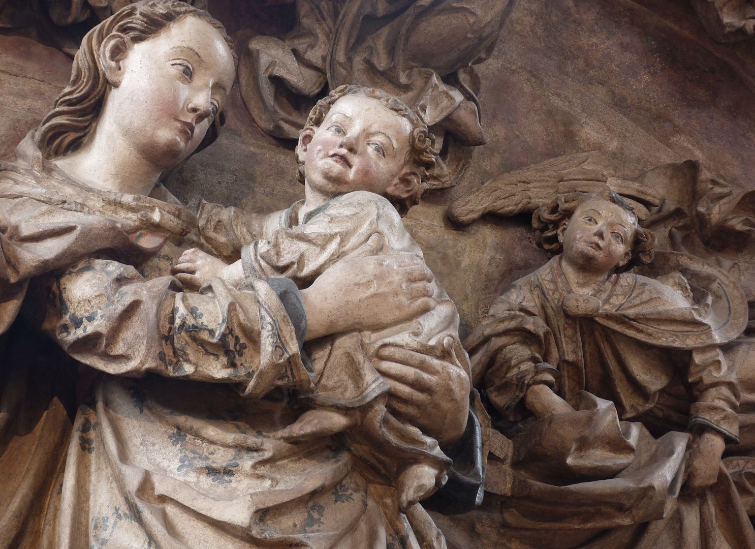 Peringsdörffer-Epitaph Maria mit dem Kinde und ein Engel