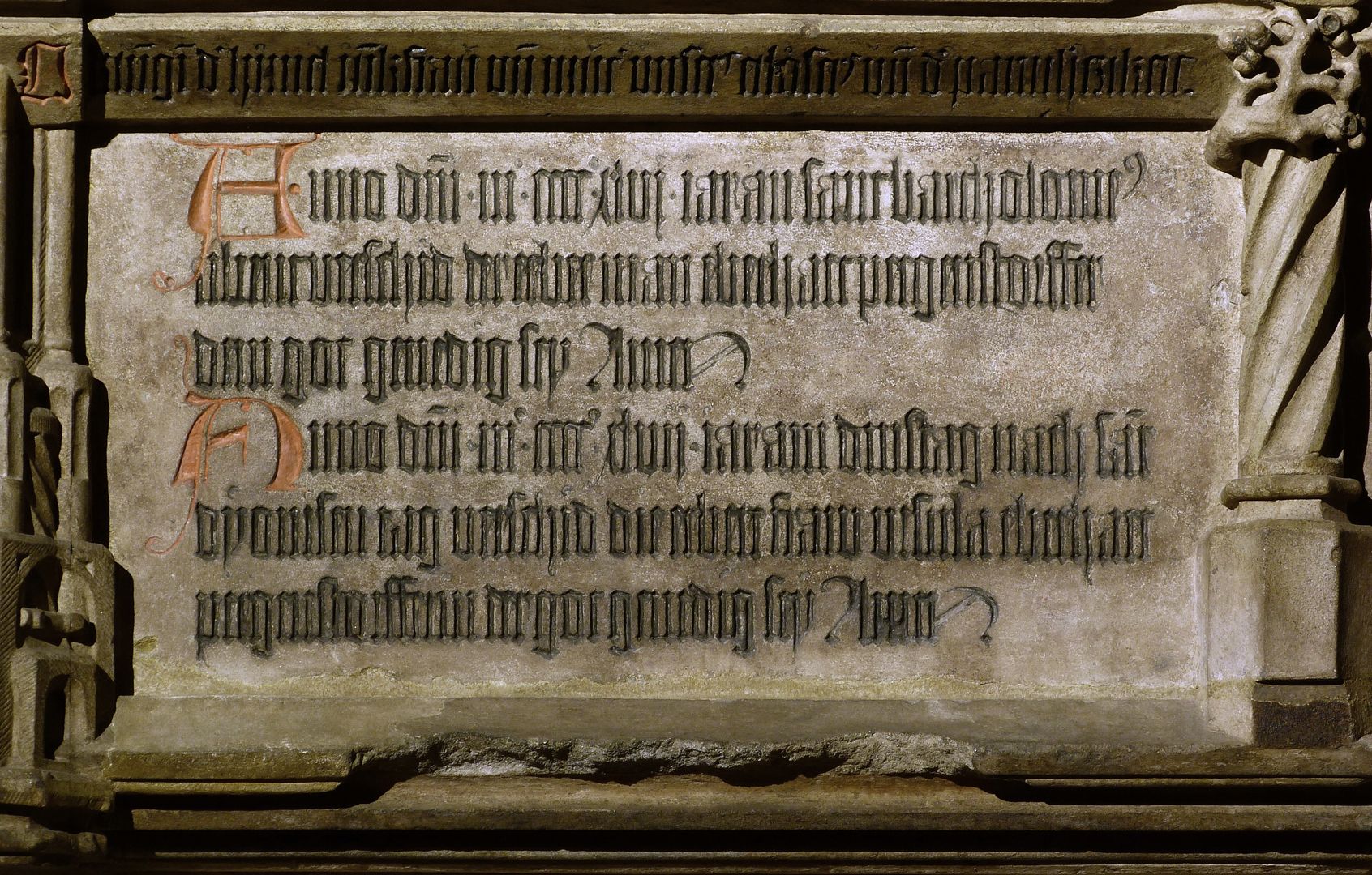 Peringsdörffer-Epitaph linke Inschrift
