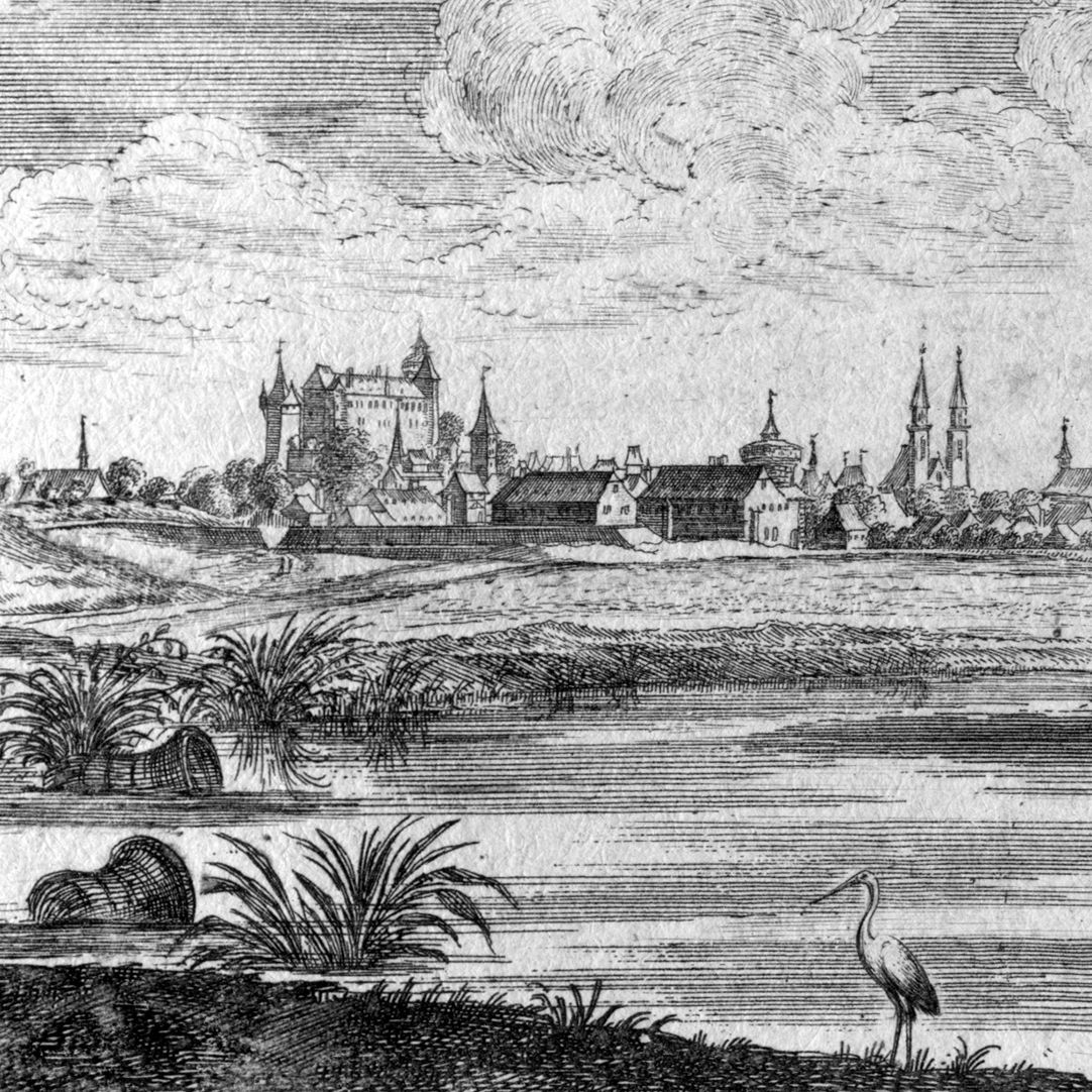 Poets´ grove Detail with view to Nuremberg