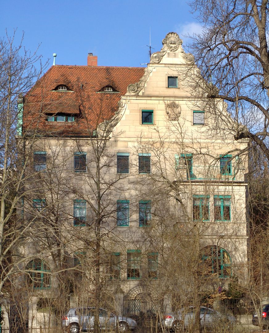 Residential building, Hallerwiese South side (reproducing the gable the wheat brewery) (Weizenbräuhaus)