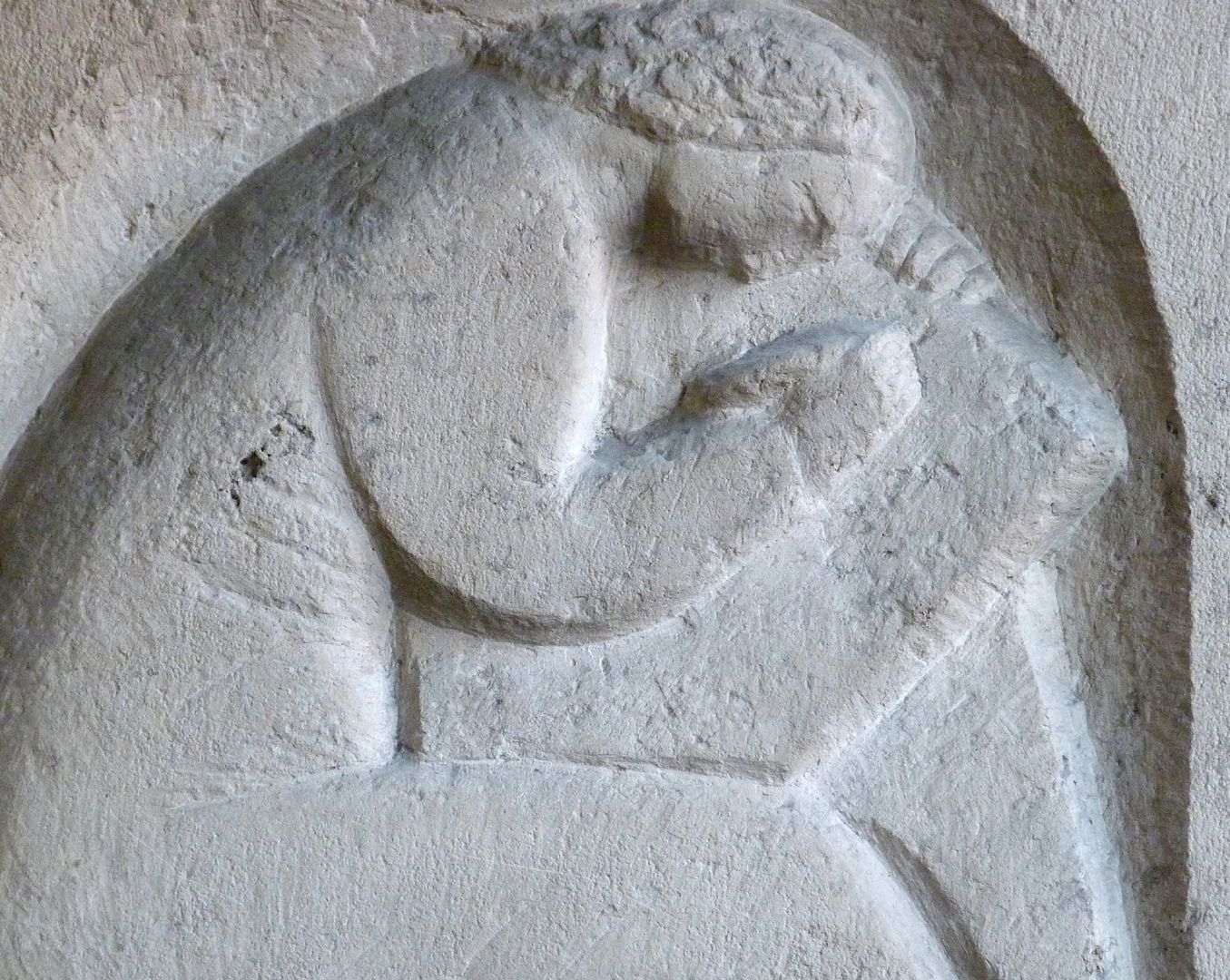Writing woman Detail