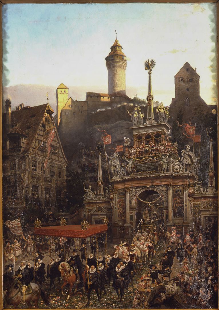 Exodus of Emperor Matthias from Nuremberg 1612 