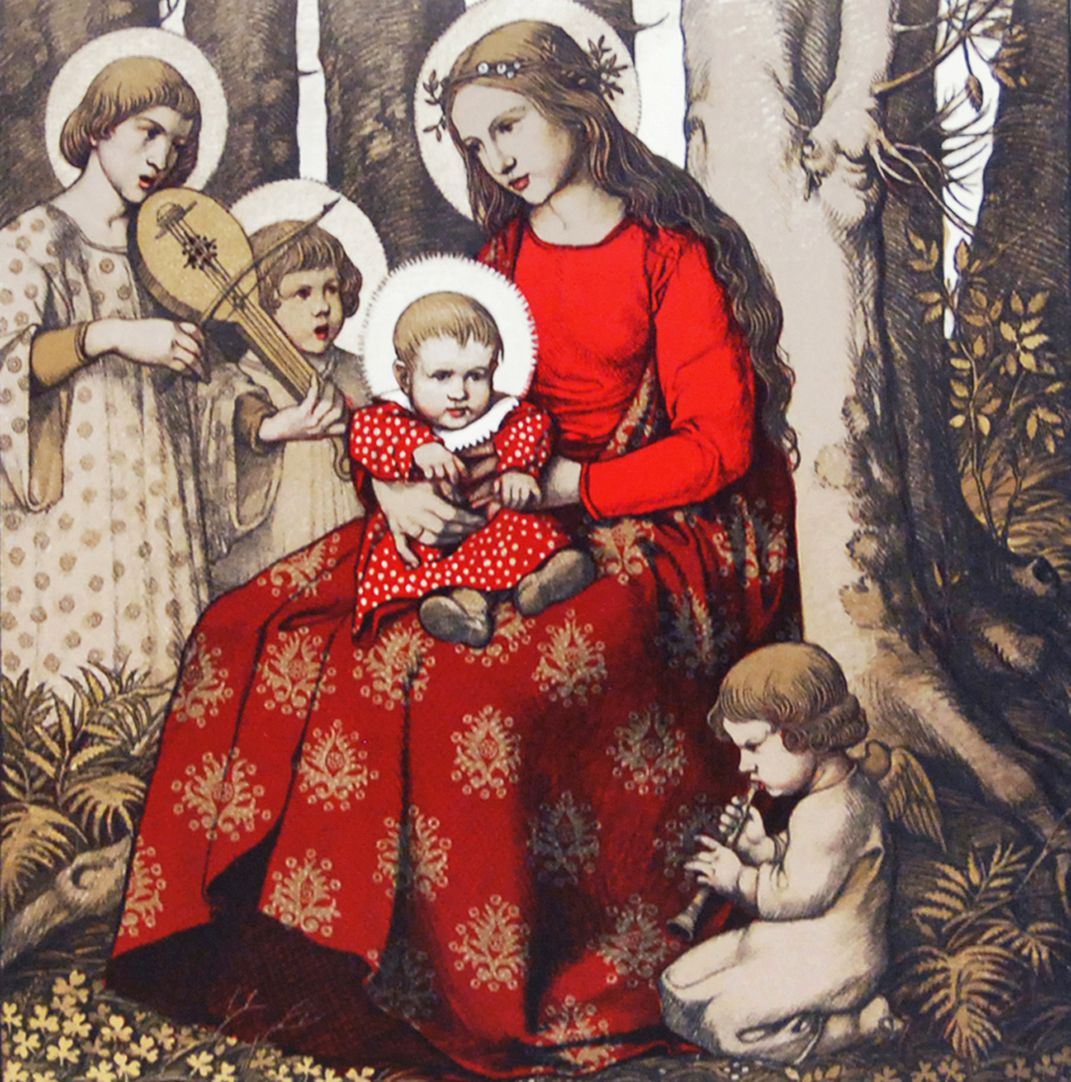 Mary in the forest Total view