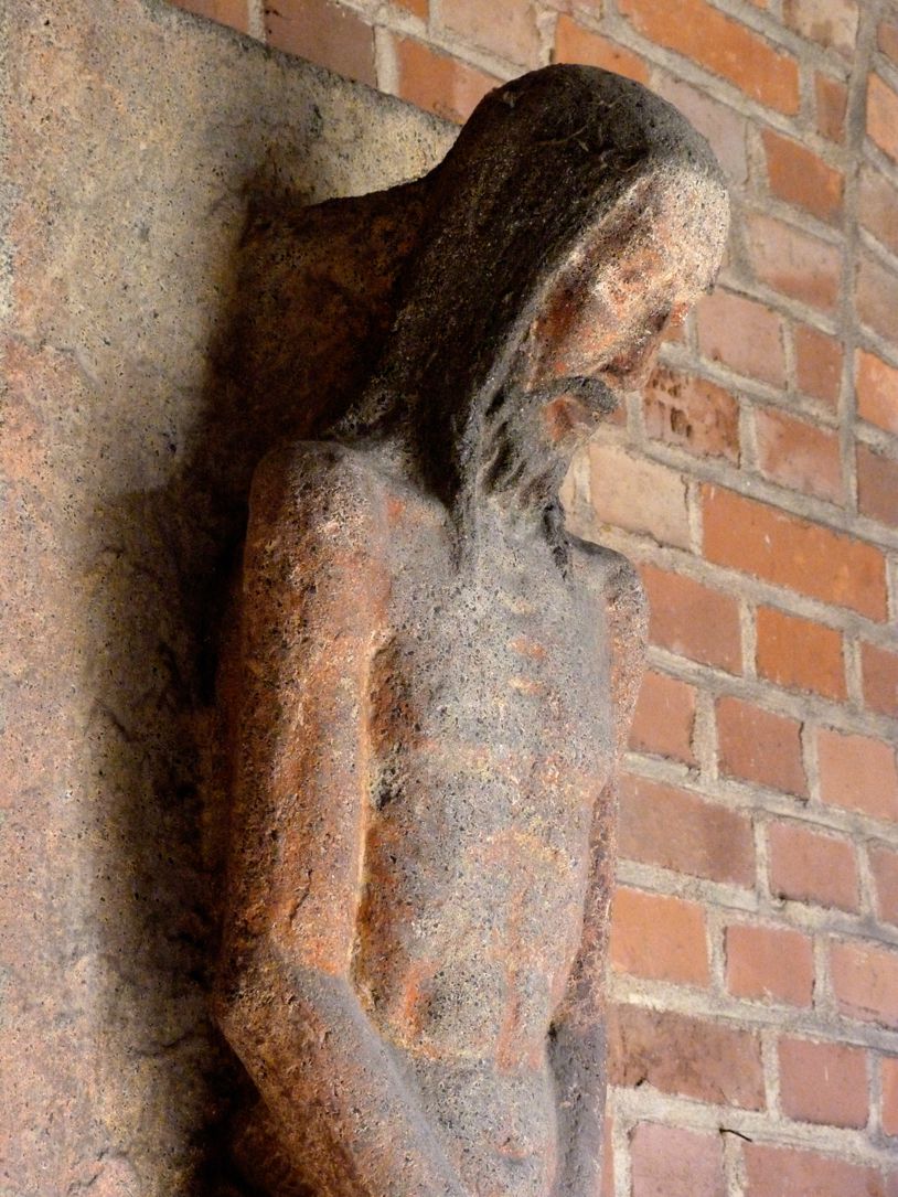 Man of sorrows , Left lateral view, upper part of the body