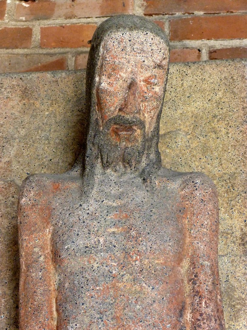 Man of sorrows Front view, upper part of the body