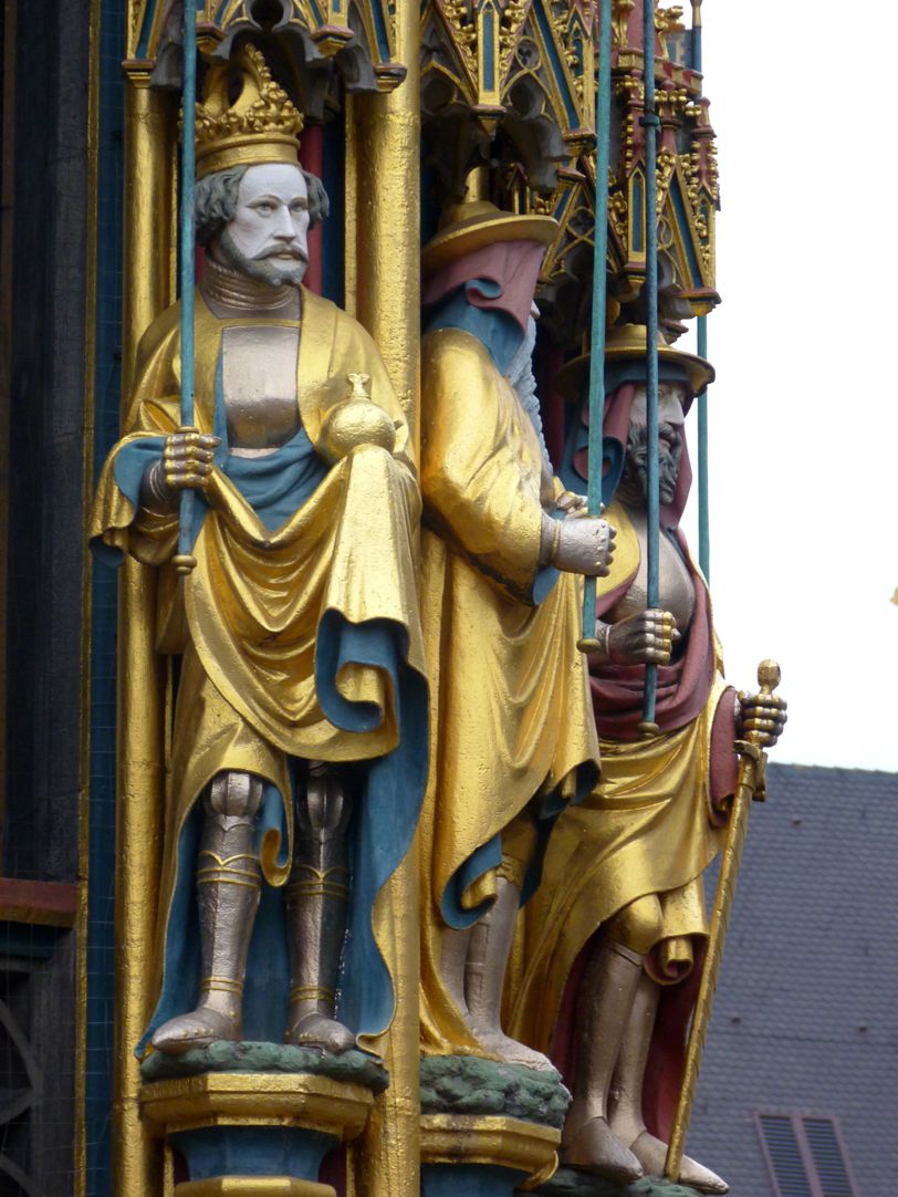 Beautiful fountain Gottfried of Bouillon