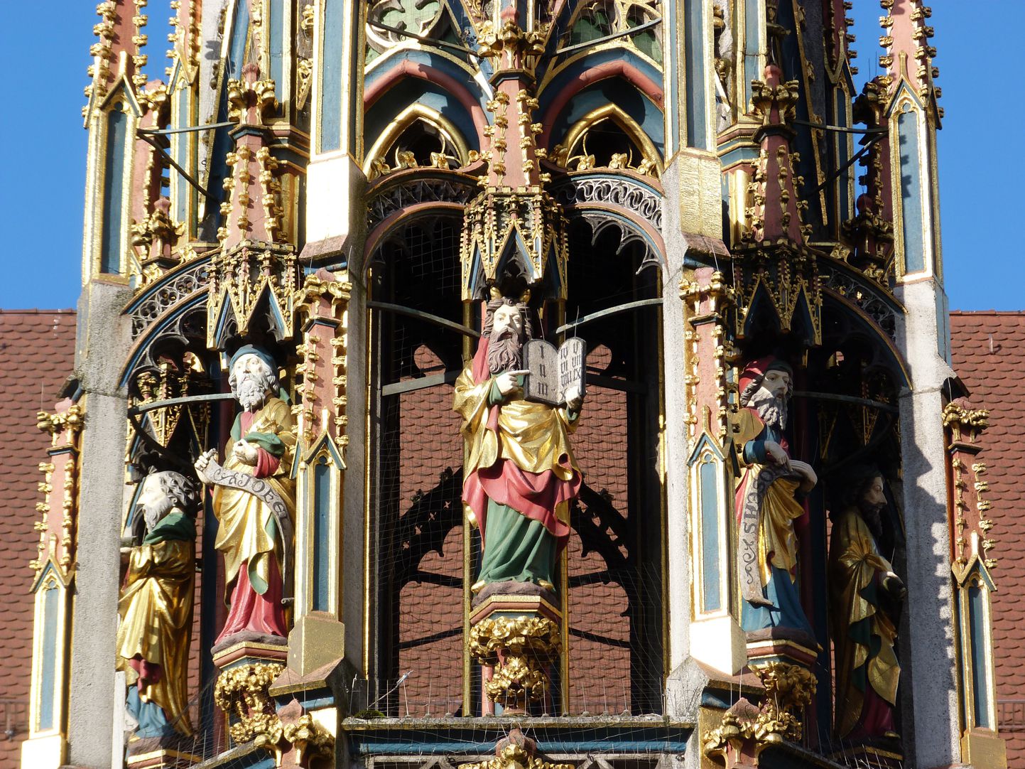 Beautiful fountain Level of the prophets with Moses in the center