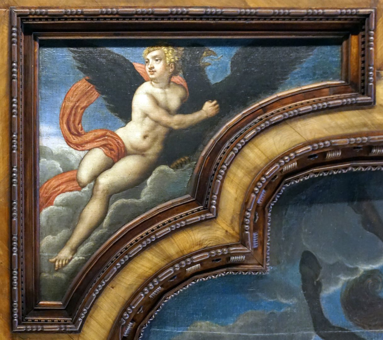 Ceiling of the beautiful room Air (Ganymede, son of the Trojan royal couple, kindles Jupiter's love through his beauty. In the form of an eagle, he takes the boy to Olympus, where he becomes cupbearer of the gods instead of Hebe)