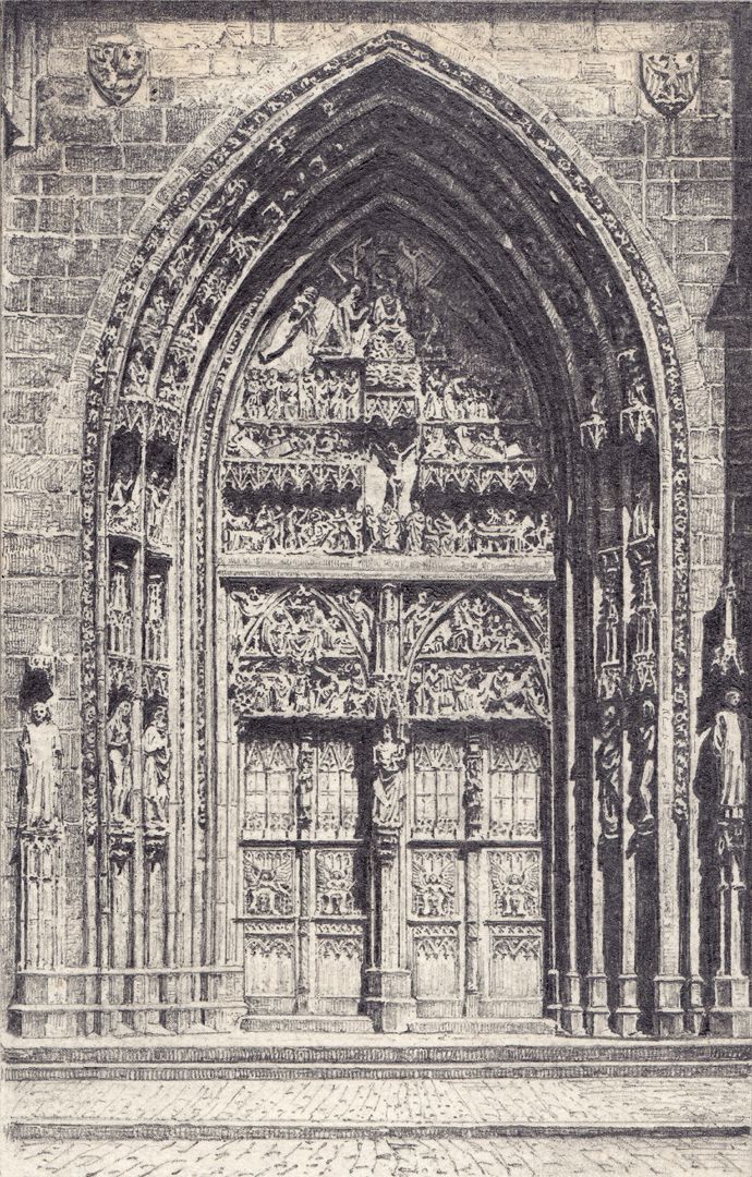 Main portal of St. Lorenz Church Main portal of St. Lorenz Church
