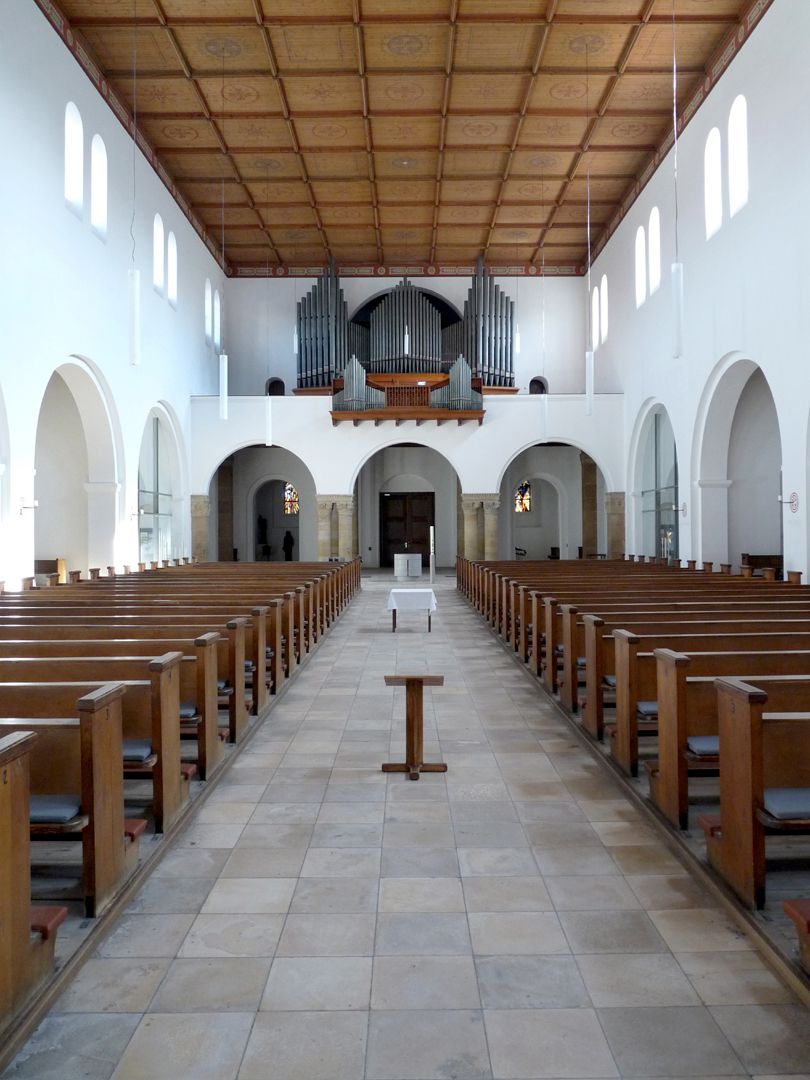 St. Ludwig Church Nave towards the entrance