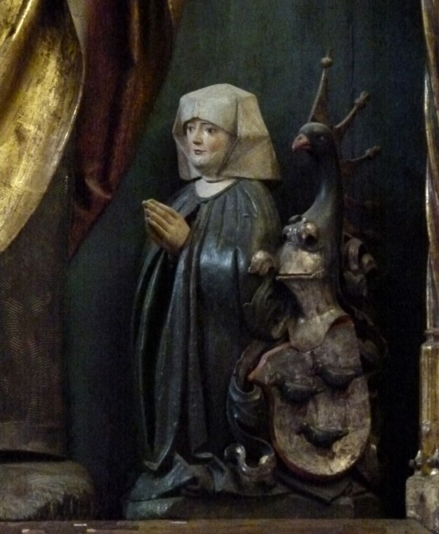 Sebaldus  Altar Schrein, kniende Margarethe Kammermeister