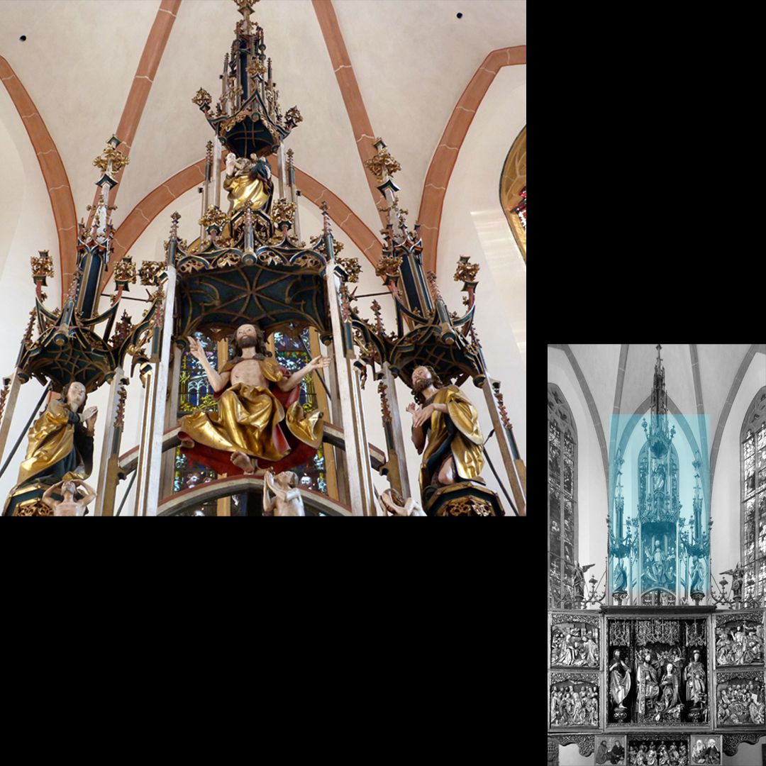 High Altar (Schwabach) Pinnacle decoration, from below