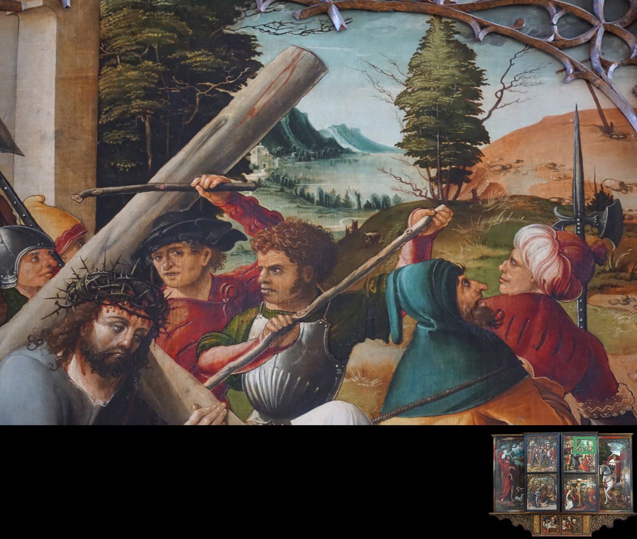 Hochaltar / Schwabach / zweite Wandlung Christus und Veronika, Detail