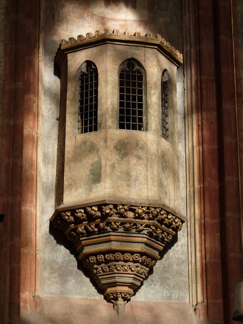 Die Sebalduskirche als Architektur Chörlein der ehemaligen Schatzkammer über der nördlichen Sakristei