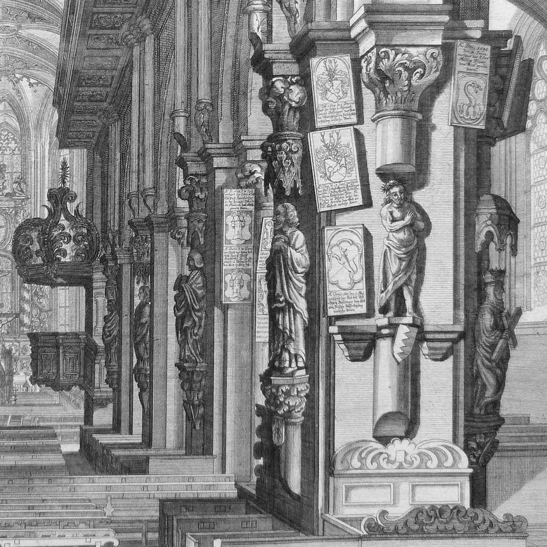 “Urbis Norimbergensis Insigniorum Templorum…” St. Sebald-Church Right row of pillars