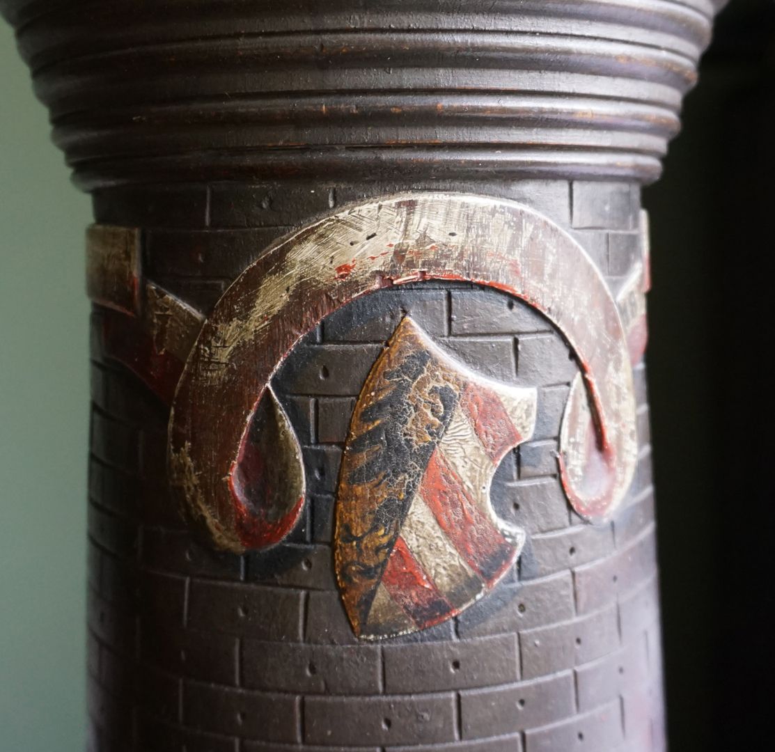 Money box Detailed view with the small Nuremberg coat of arms ​