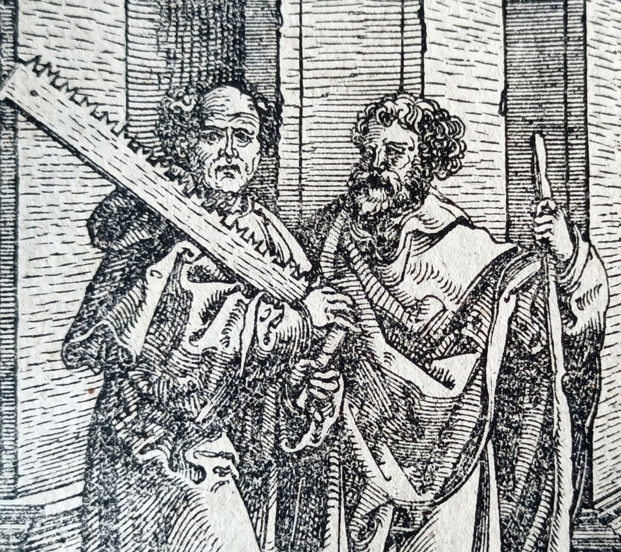 Joseph or Simon Zelotes with Judas Thaddeus or Jacobus Minor Detailed view