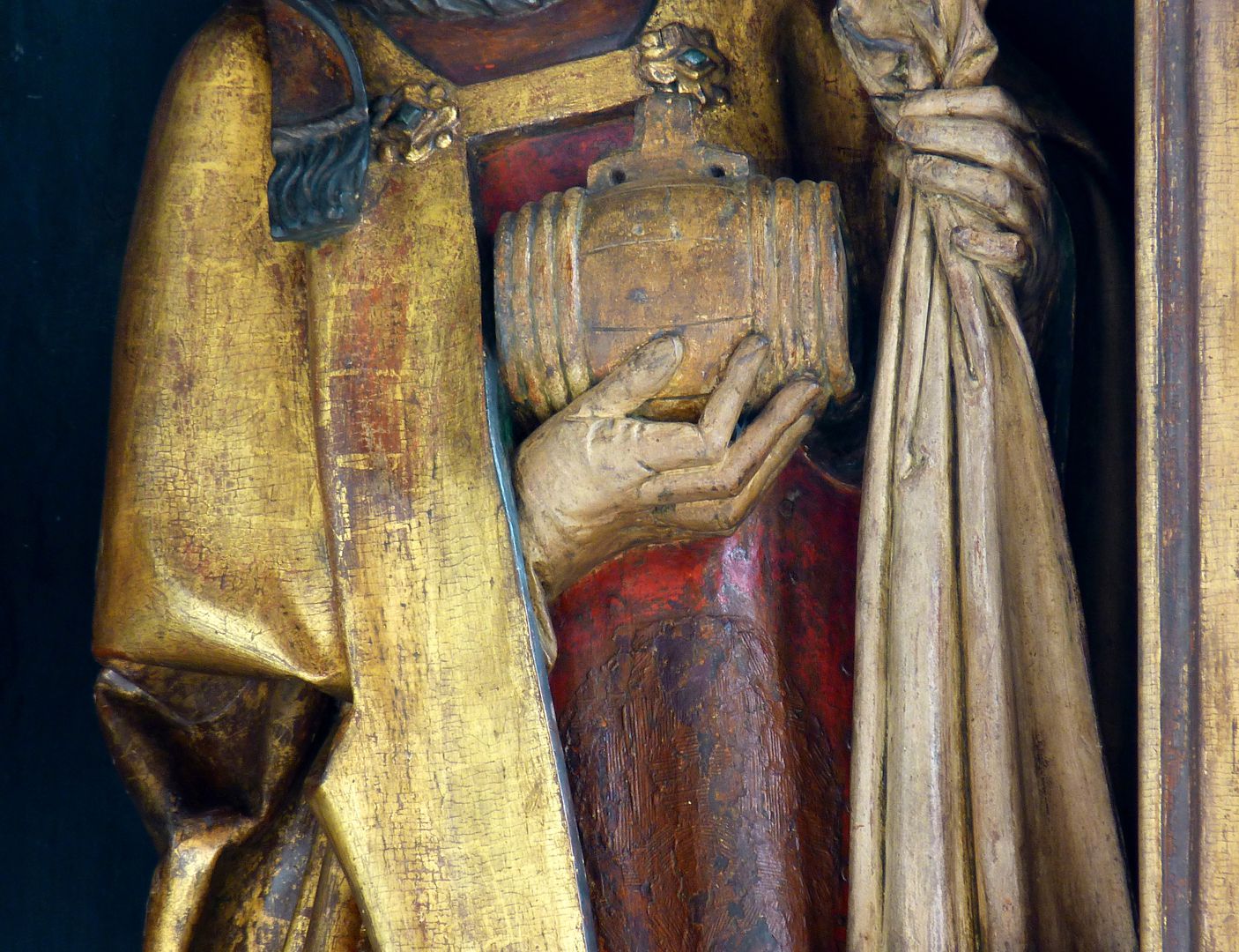 St. Jobst Ottmaraltar, Ottmar, Detail, Umkreis des Veit Stoss, nach 1500