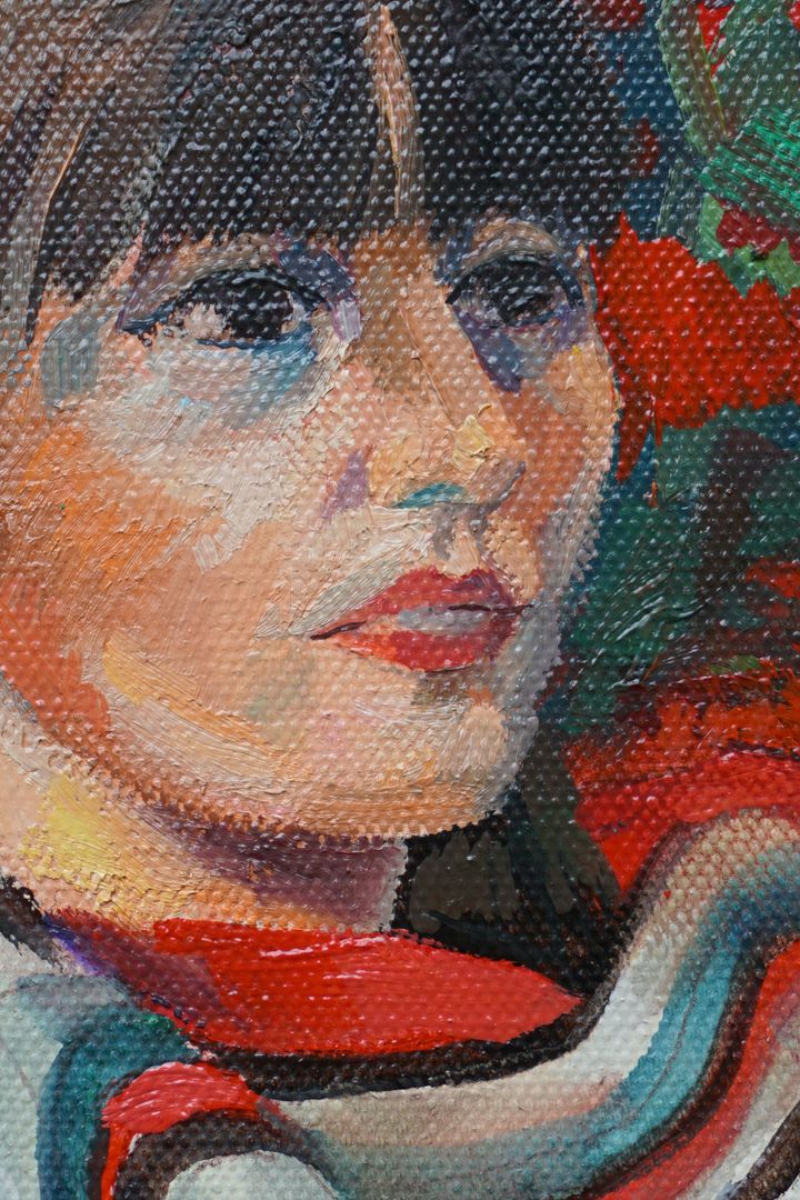 Portrait of a woman Detail