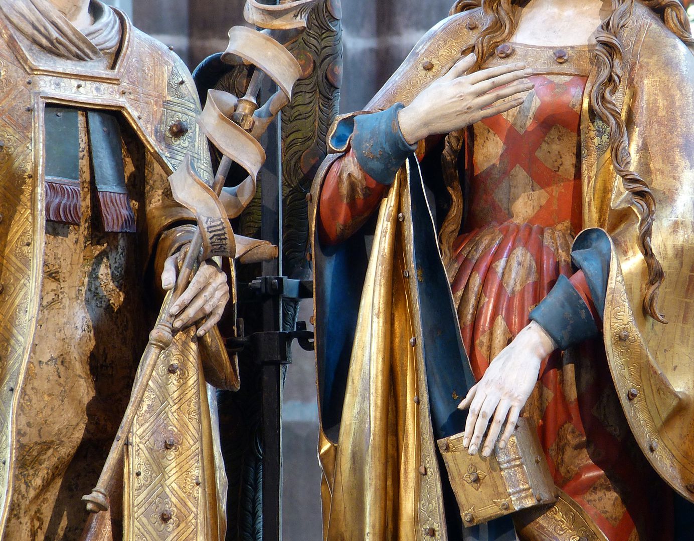 Angelic Salutation Hands of Gabriel and Mary