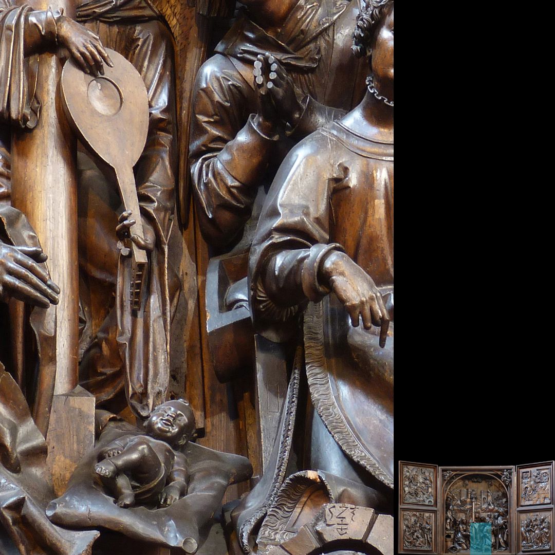 Marien-Altar Schrein, Detail mit Jesuskind
